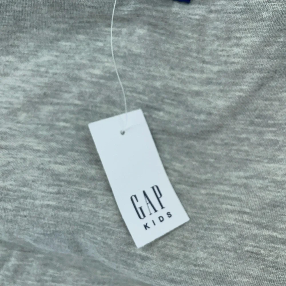 GAP Kids Jacket Youth Medium 8 Blue Cream Sherpa Fleece‎ Hooded Full Zip Pocket